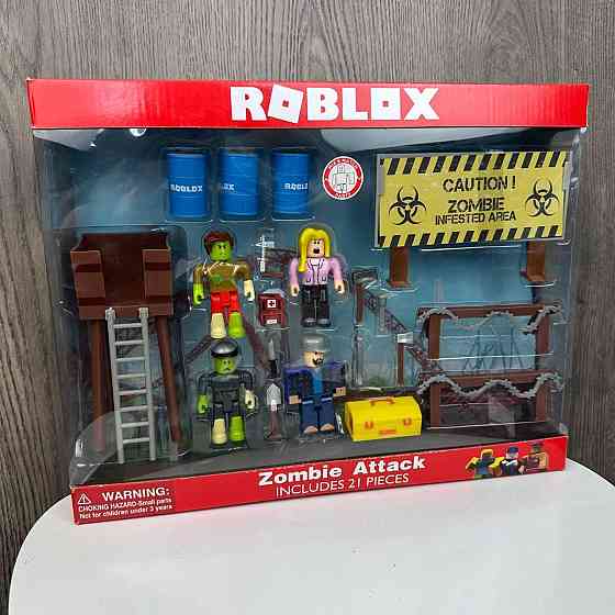 Великі ігрові фігурки Roblox в коробці атака зомбі, іграшкові чоловічки Роблокс набір ( 24443 ) Харьков
