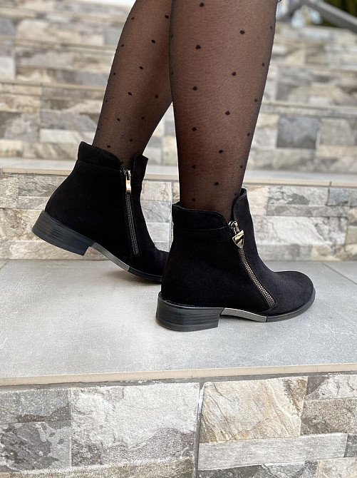 Vesna Жіночі черевики VESNA чорні натуральна замша 37р.-24см. 39р.-25,5см. (1108) Коломыя - изображение 4