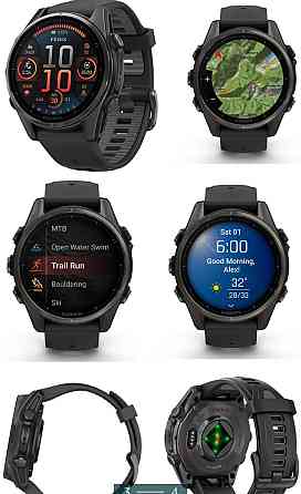 Смарт -Часы Garmin Fenix 8 43mm AMOLED Sapphire Carbon Киев