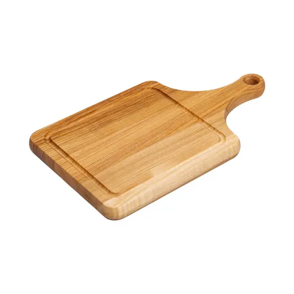 Кухонная разделочная доска деревянная 35×20 см с прямоугольной основой C7W250350 Киев - изображение 2