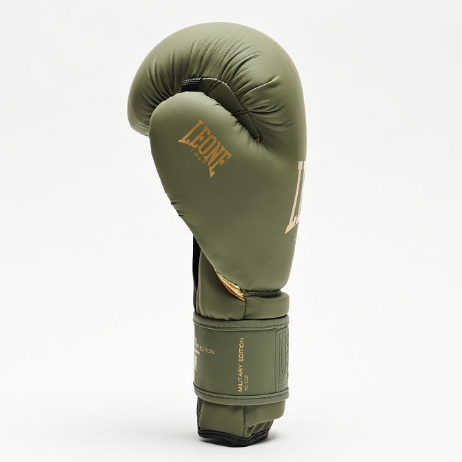 Боксерські рукавиці Leone GN059G MILITARY EDITION Green 14 унцій (капу в комплекті) Кам'янське - фото 5
