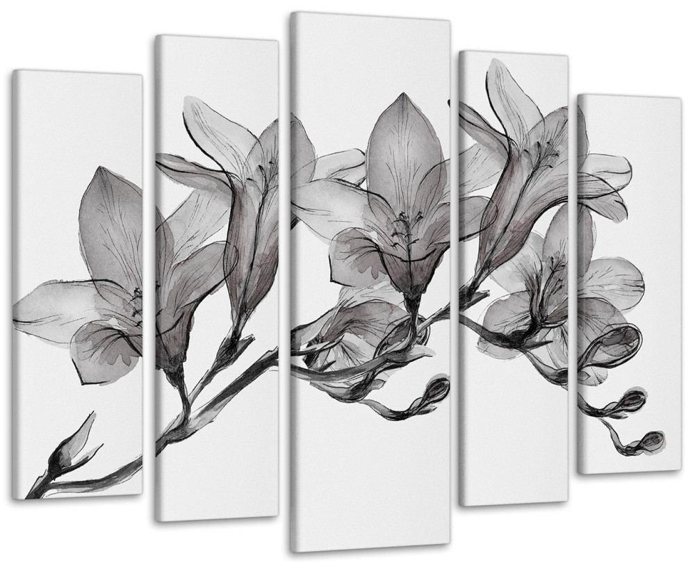 Модульна картина у вітальню / спальню Абстракція Квіти Art-431_5 ( 80х118см ) Київ - фото 1