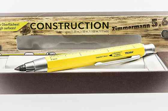 Механический карандаш Zimmermann с линейкой и столусом желтый Ровно