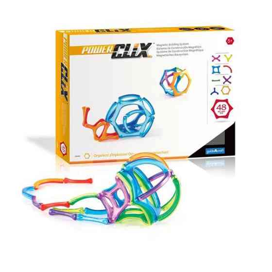 Магнітний конструктор Guidecraft PowerClix Organics, 48 деталей (G9431) Харків