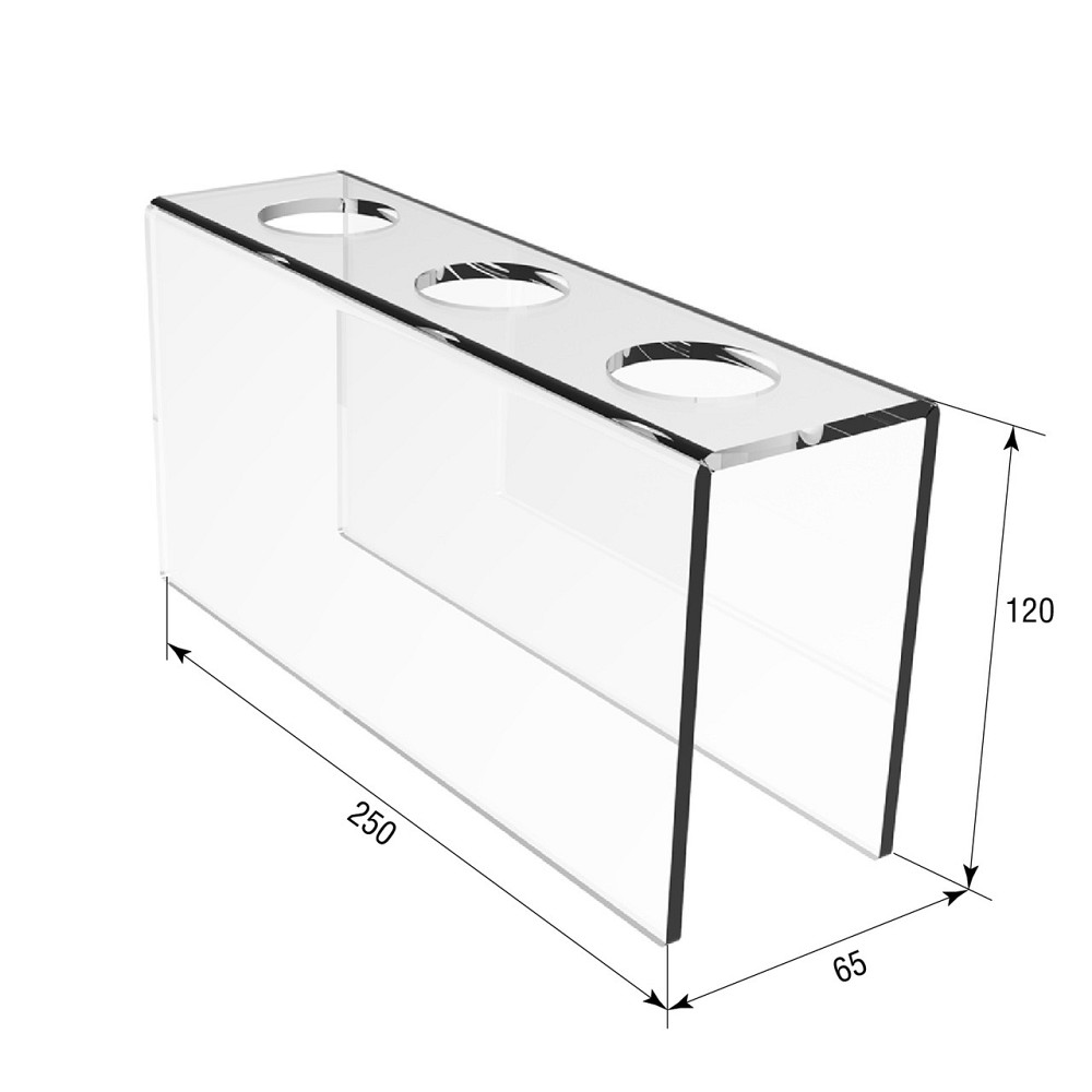 Подставка EKOSTAR для вафельного рожка на 3шт. Акрил 3 мм Киев - изображение 3