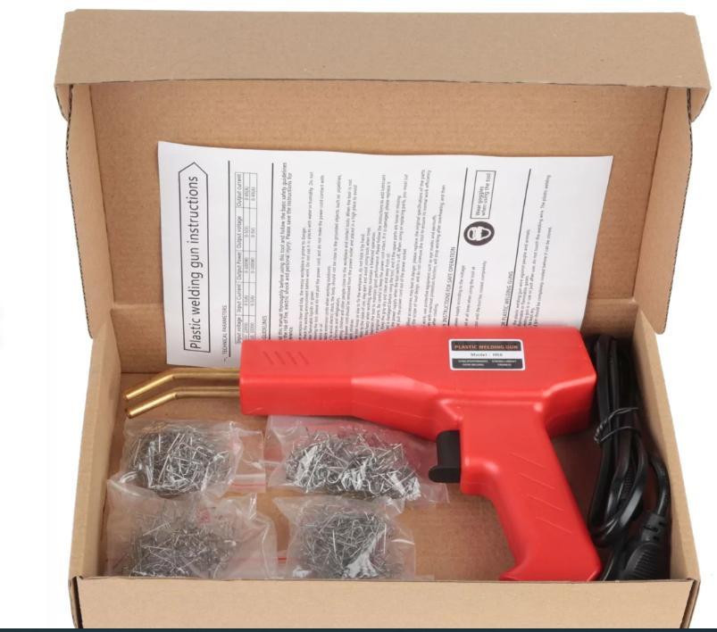 Гарячий степлер H50 зі скобами для ремонту пластикових деталей Червоний Київ - фото 10