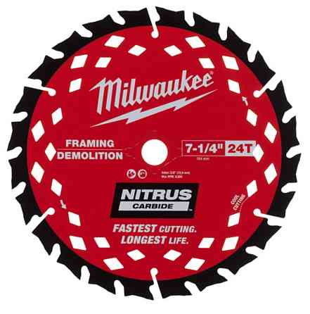 Диск пильний дереву з цвяхами Nitrus MILWAUKEE , Ø190х30х1,6мм, 24 зуб. Одеса