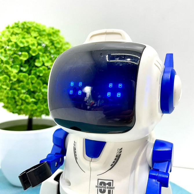 Робот на радіокеруванні Robot танцює мелодії підсвічування Біло-Синій (J1066A) Чернігів - фото 7