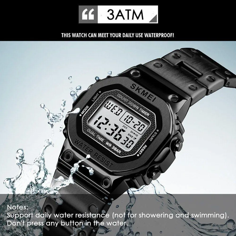 Жіночий спортивний годинник Skmei 1433 Singapore Чорний Київ - фото 7