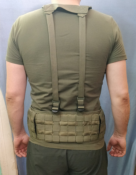 Ремінно-плечова система РПС розвантаження олива Розвантажувальний пояс регульований тактичний ЗСУ Одеса - фото 8