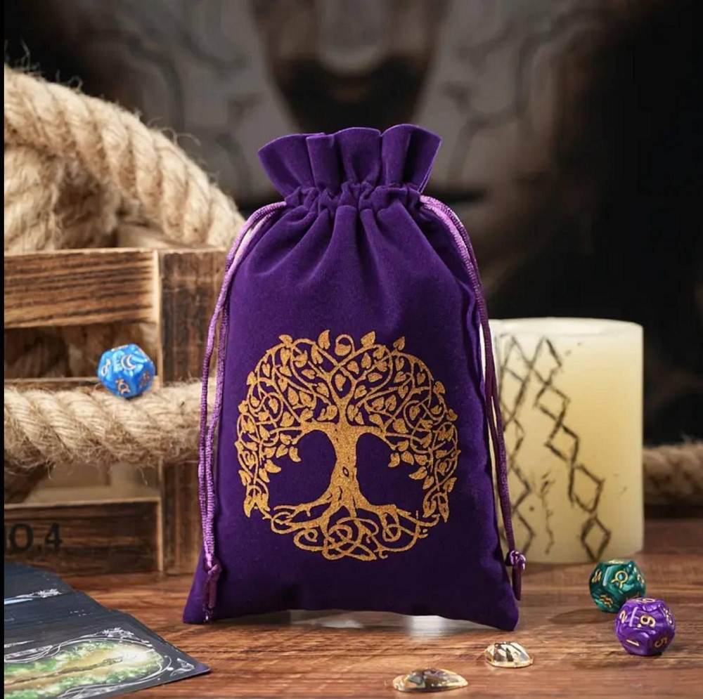Бархатный мешочек «Древо Жизни» для Таро, рун и кристаллов Киев - изображение 1