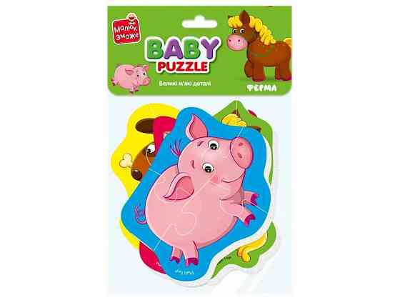 Бебі Пазли Дитинчата. Ферма VT1106-87 ТМ VLADI TOYS Киев