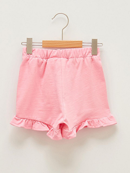 Дитячий Костюм Футболка (Жовта) з 3Д принтом Черешні та Шорти(Рожеві) для Дівчинки LC Waikiki 9-12міс (74-80см) Київ - фото 5