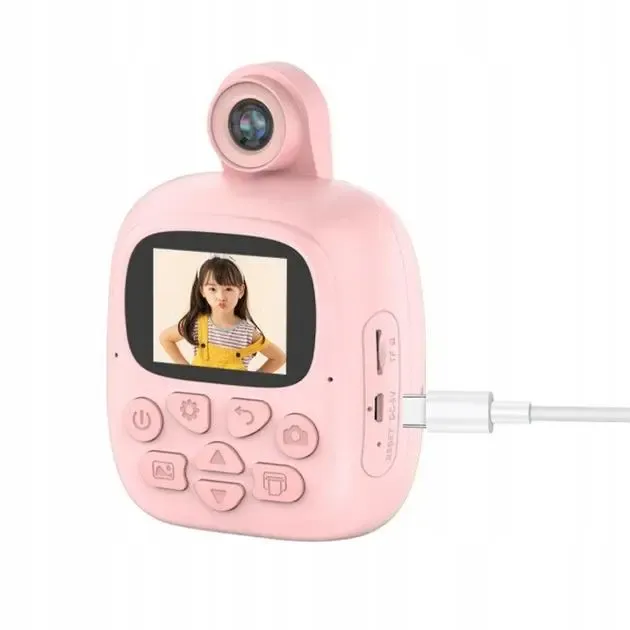 Голубой Фотоаппарат детский M4 для моментальной печати Коломия - фото 4