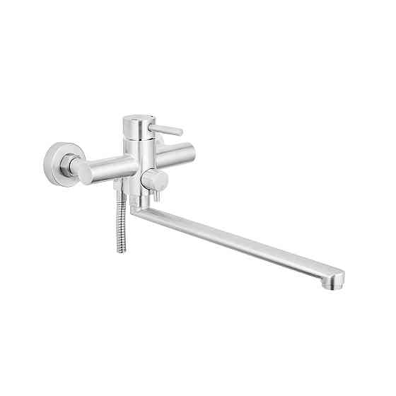 Змішувач для ванни з душовим гарнітуром Kroner KRP Edelstahl Klassisch - ESG070 сатин Київ