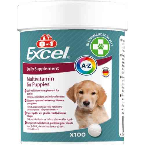Вітаміни 8in1 Excel Multi Vitamin Puppy для цуценят та молодих собак мультивітамін 100 шт Київ