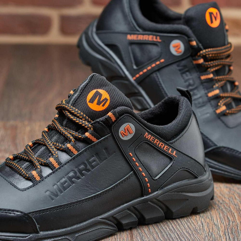 Чоловічі шкіряні кросівки М-912 черн Харьков - изображение 7