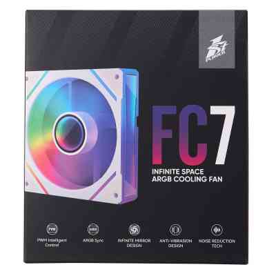 Кулер до корпусу 1stPlayer FC7 White (FC7-WH-1IN1) Вінниця