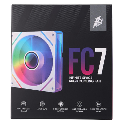 Кулер для корпуса 1stPlayer FC7 White (FC7-WH-1IN1) Винница - изображение 2