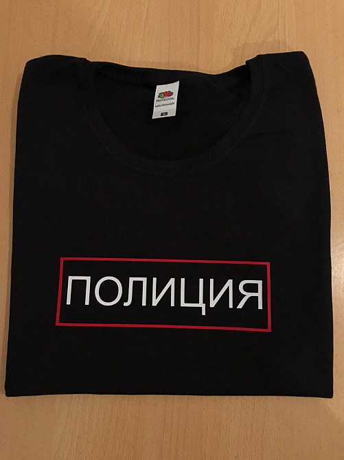 Чоловіча/Жіноча футболка з принтом!  ПОЛІЦІЯ Чернівці - фото 1