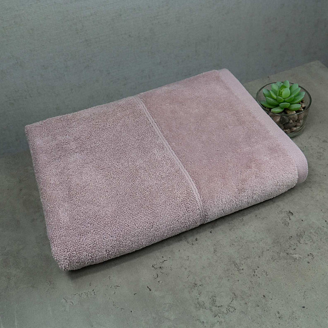 Набір рушників велюр/махра 3шт GM Textile 50x90см, 50x90см, 70x140см Premium Milado 550г/м2 (Кремови Суми - фото 6