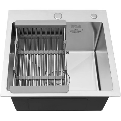 Мойка кухонная Kroner Gebьrstet-4545HM (CV033855) Винница - изображение 2