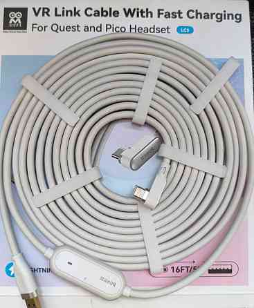 AMVR Link Cable USB3.2 gen1 New! Кабель с зарядным портом Meta Quest 3. Харьков