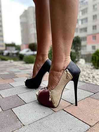 Туфлі жіночі ESMERALDA бордові еко-шкіра каблук 13см (T1782A-B286) Коломия