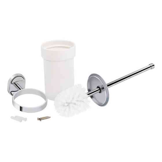 Ершик для унитаза Lidz (WHI) 114.05.02 белый/хром Киев