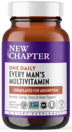 Мультивітаміни для чоловіків New Chapter One Daily Every Man's 48 вег таб Київ