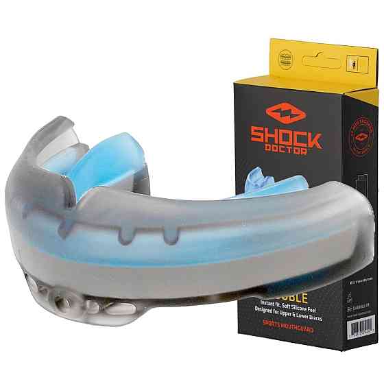 Капа Shock Doctor Ultra Braces під брекети доросла (вік 12+) Black (art. 4701-BK-AD) Кам'янське