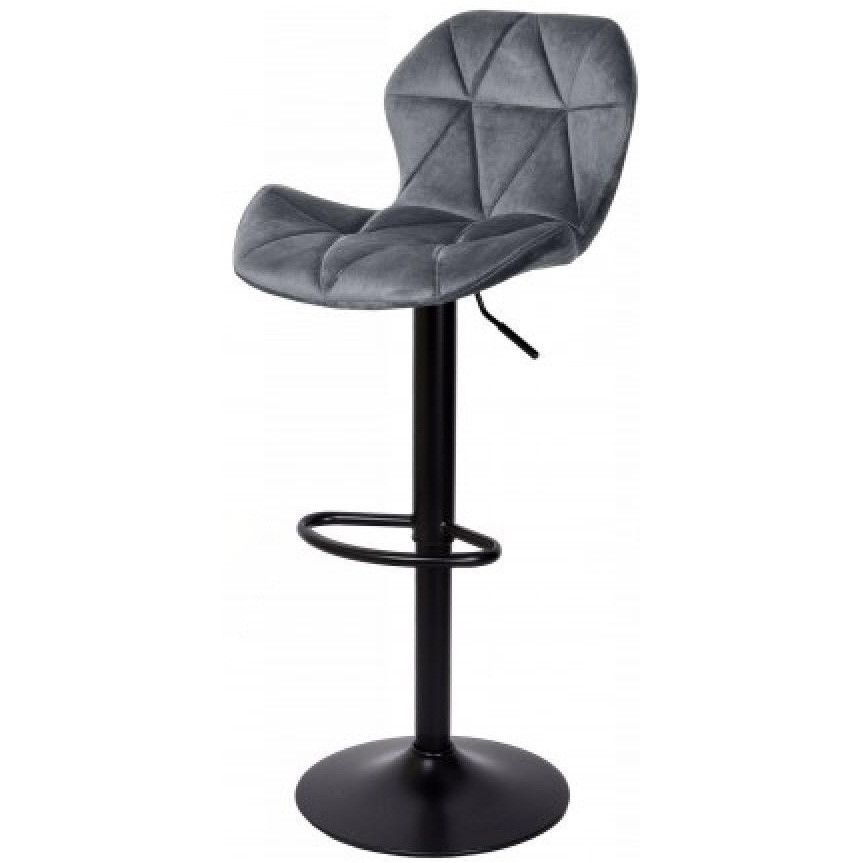 Барний стілець BONRO B-087 велюр регульований стільчик крісло для кухні, барної стійки Київ - фото 1