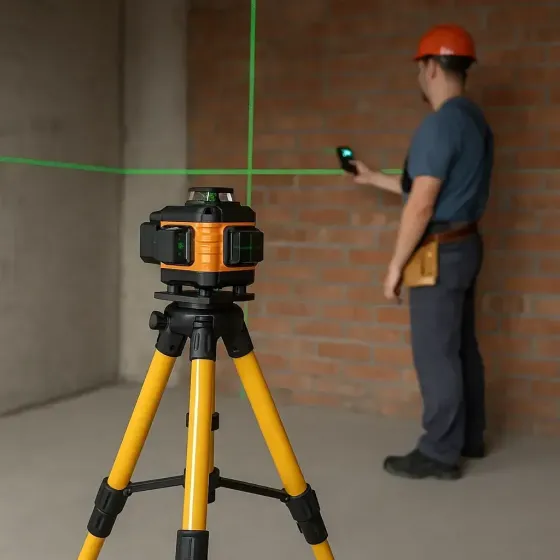 Телескопический штатив для лазерного уровня 40-100см, резьба 5/8"/тренога для лазерного нивелира Коломия