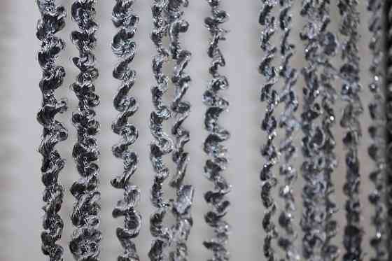 Шторы-нити спираль с люрексом Темно-серый 300х300см 1 шт (61-025) Киев