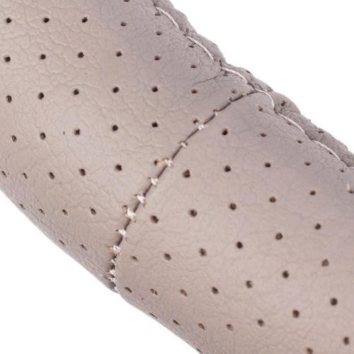 Чохол на кермо 396 BG M бежевий перфорована шкіра БО Харків - фото 6