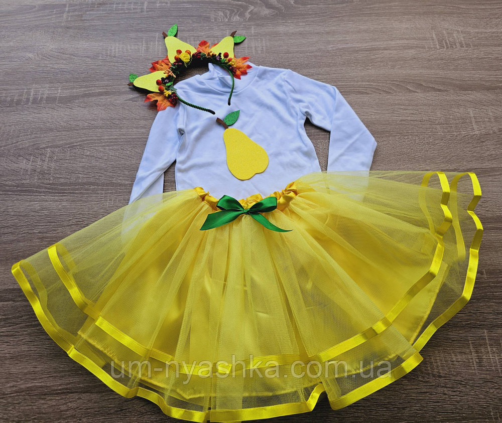 Костюм Грушка юбочка + нашивка + ободок Груша Кривой Рог - изображение 6