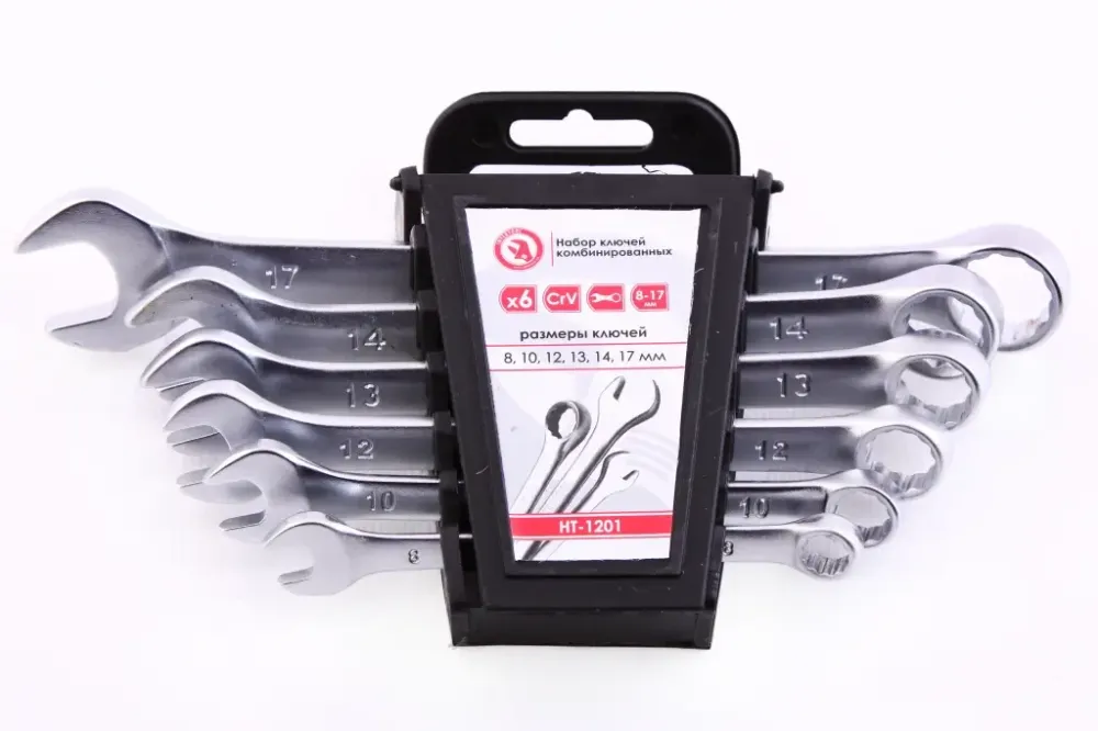 Набор ключей рожково-накидных  6 ед. Intertool (8-17мм) Винница - изображение 1