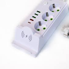 Удлинитель с 4 розетками и 6 USB, 3м, защита Киев - изображение 1