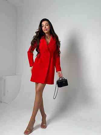 Женское базовое платье-пиджак на подкладке костюмка Одесса