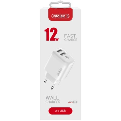 Зарядний пристрій Intaleo 12W Fast Charge 2USB 2.4A white (1283126578281) Вінниця - фото 2