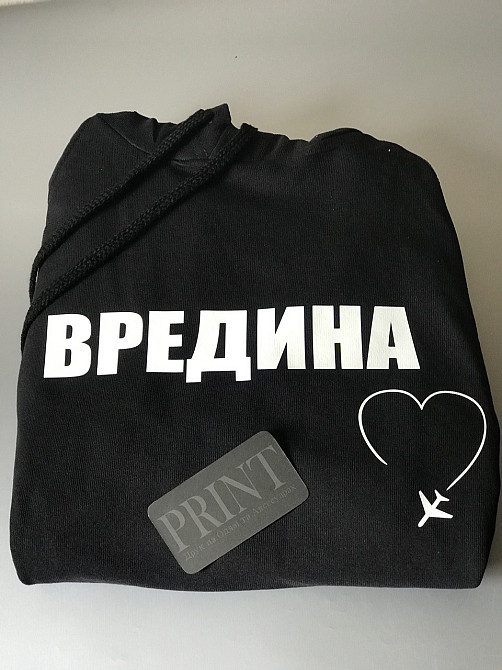 Женский худи с  капюшоном .100% хлопок  ВРЕДИНА Черновцы - изображение 1