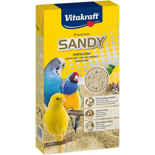 Наповнювач Vitakraft Sandy Mineralsand для кліток птахів пісок 2 кг Київ - фото 1