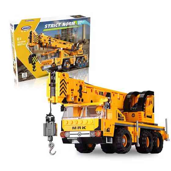 Конструктор дитячий.Підйомний кран ігровий.Будівельна техніка на 657 деталі Кам'янець-Подільський
