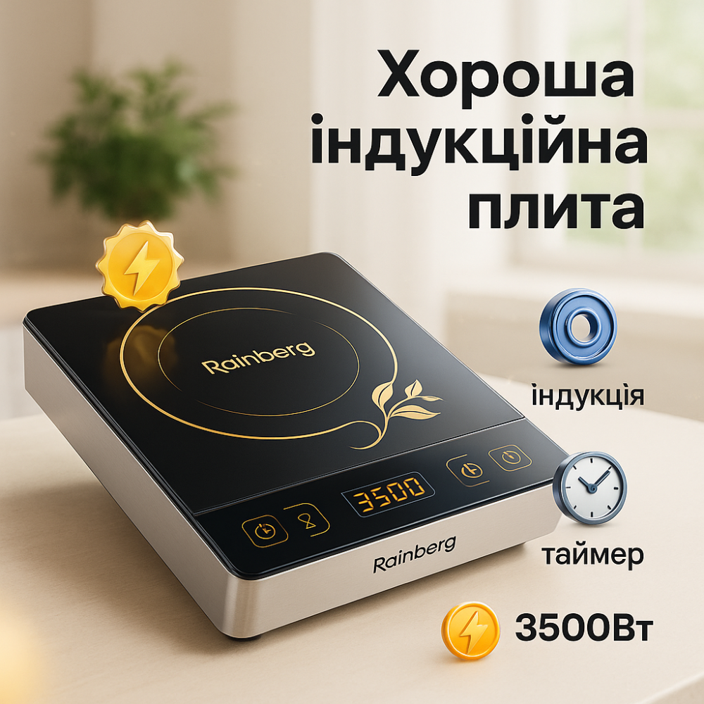 Мощная настольная плита для дома, Удобная портативная плита, Плитка электрическая переносная KT-54 Львов - изображение 10