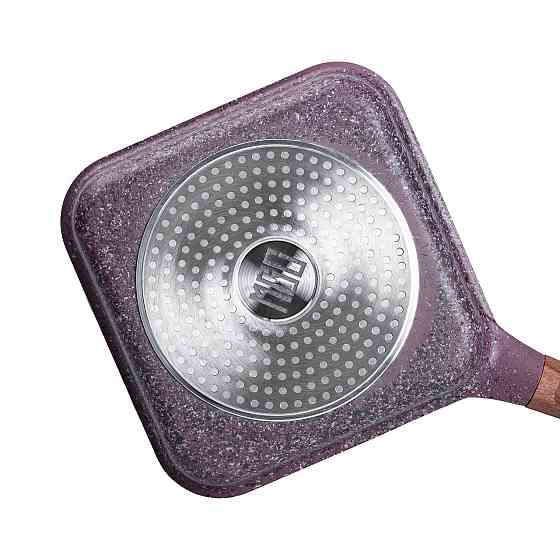 MGC Сковорода-гриль алюмінієва, квадратна, 2,5 літри, з антипригарним покриттям, 24 см, MGC Pur Киев