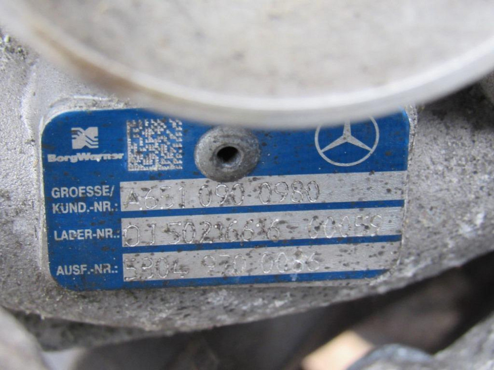 Турбіна Mercedes Sprinter 2.2 Bi turbo 2011-2019 (A6510905380) Ковель - изображение 5