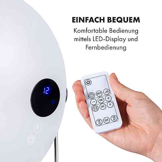 Hot Spot Pebble Fan Heater 2000 W Сушарка для рушників Таймер Пульт дистанційного керування (Німеччина, читати Рівне