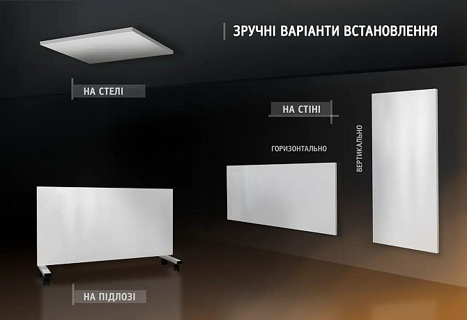 Металлокерамический обогреватель UDEN-500 Универсал с ДУ (Белый) Киев - изображение 8