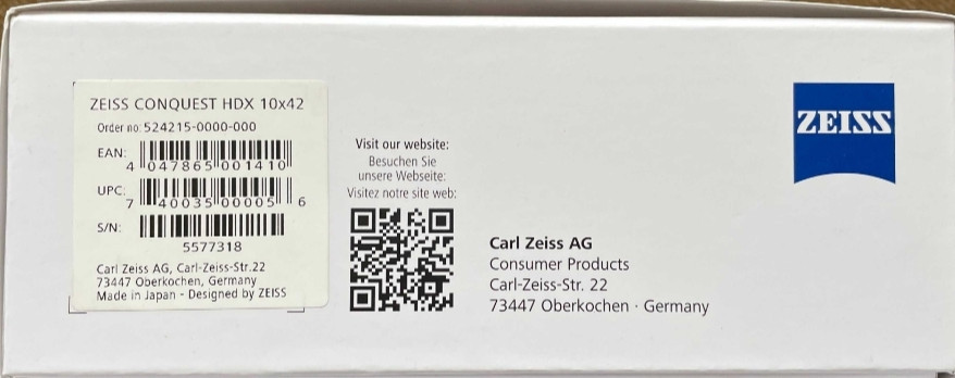 Новинка! Бинокль Zeiss Conguest HDX 10x42mm. Київ - фото 6