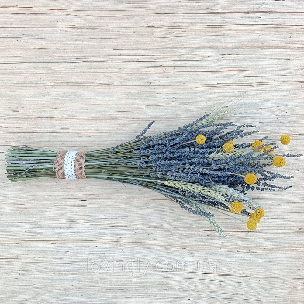 Букет из лаванды и пшеницы h 50см Ирпень - изображение 4